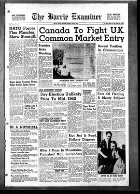 Barrie Examiner, 15 Jul 1961