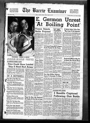 Barrie Examiner, 11 Aug 1961