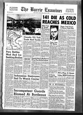 Barrie Examiner, 12 Jan 1962