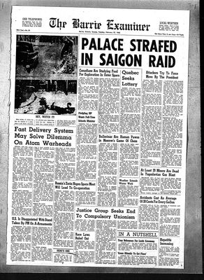 Barrie Examiner, 27 Feb 1962