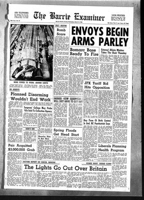 Barrie Examiner, 14 Mar 1962