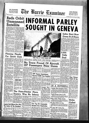 Barrie Examiner, 16 Mar 1962