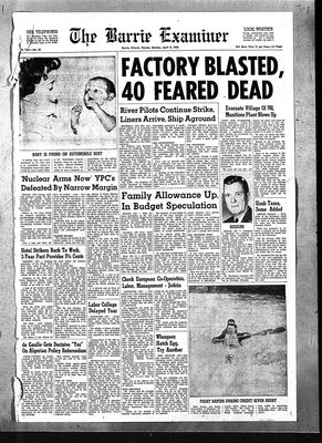 Barrie Examiner, 9 Apr 1962