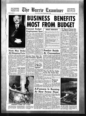 Barrie Examiner, 11 Apr 1962