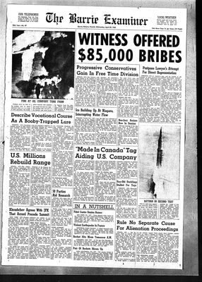 Barrie Examiner, 25 Apr 1962