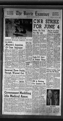 Barrie Examiner, 15 May 1962