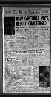 Barrie Examiner, 12 Jun 1962