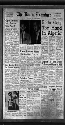 Barrie Examiner, 25 Jul 1962