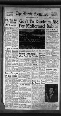 Barrie Examiner, 30 Jul 1962