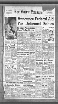 Barrie Examiner, 2 Aug 1962