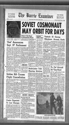 Barrie Examiner, 11 Aug 1962