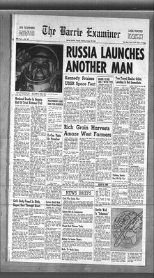 Barrie Examiner, 13 Aug 1962