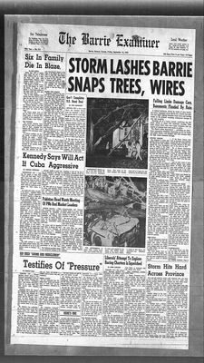 Barrie Examiner, 14 Sep 1962