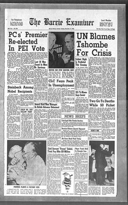 Barrie Examiner, 11 Dec 1962