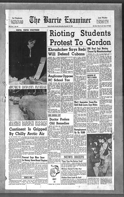 Barrie Examiner, 12 Dec 1962