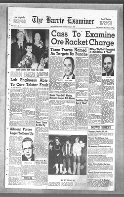 Barrie Examiner, 5 Jan 1963