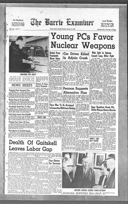 Barrie Examiner, 19 Jan 1963