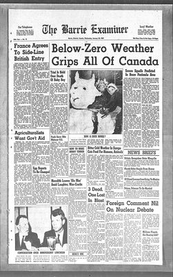 Barrie Examiner, 23 Jan 1963