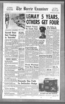 Barrie Examiner, 25 Jan 1963