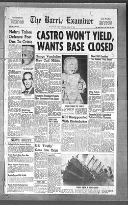 Barrie Examiner, 31 Oct 1962