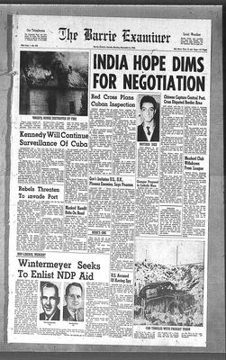 Barrie Examiner, 5 Nov 1962