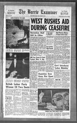 Barrie Examiner, 23 Nov 1962