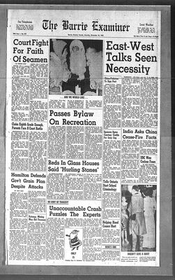 Barrie Examiner, 24 Nov 1962