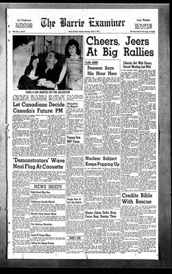 Barrie Examiner, 6 Apr 1963