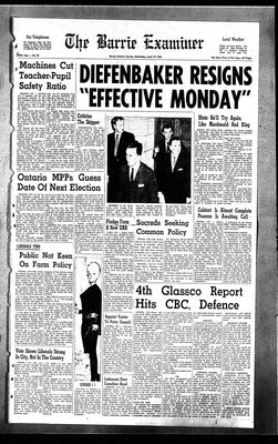 Barrie Examiner, 17 Apr 1963