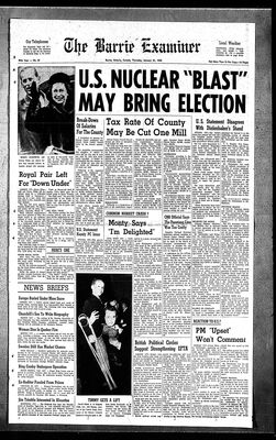 Barrie Examiner, 31 Jan 1963