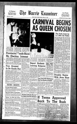 Barrie Examiner, 16 Feb 1963