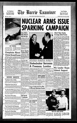 Barrie Examiner, 25 Feb 1963