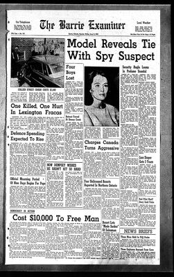 Barrie Examiner, 7 Jun 1963