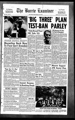 Barrie Examiner, 10 Jun 1963