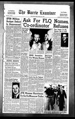 Barrie Examiner, 11 Jun 1963