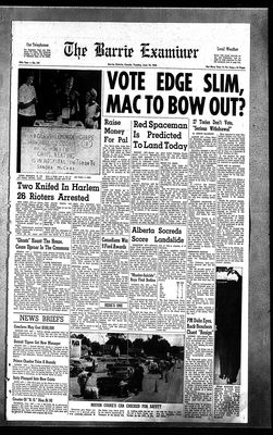 Barrie Examiner, 18 Jun 1963