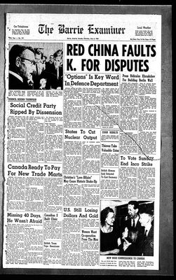 Barrie Examiner, 6 Jul 1963