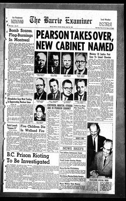 Barrie Examiner, 22 Apr 1963