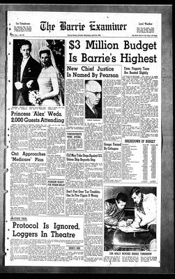 Barrie Examiner, 24 Apr 1963