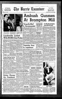 Barrie Examiner, 26 Apr 1963