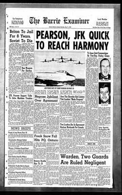 Barrie Examiner, 11 May 1963