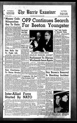 Barrie Examiner, 25 May 1963