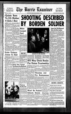 Barrie Examiner, 14 Sep 1963