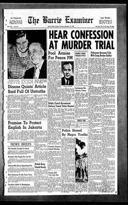 Barrie Examiner, 19 Sep 1963