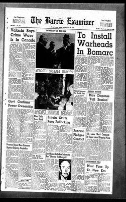 Barrie Examiner, 28 Sep 1963