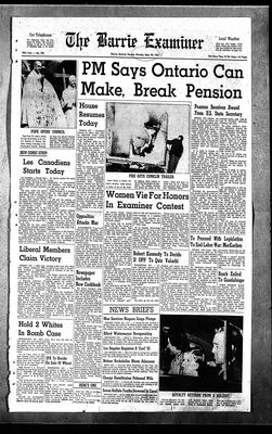 Barrie Examiner, 30 Sep 1963