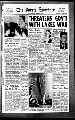 Barrie Examiner, 17 Jul 1963