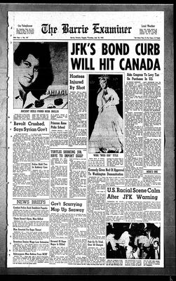 Barrie Examiner, 18 Jul 1963