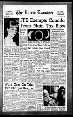 Barrie Examiner, 22 Jul 1963