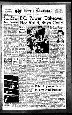 Barrie Examiner, 30 Jul 1963